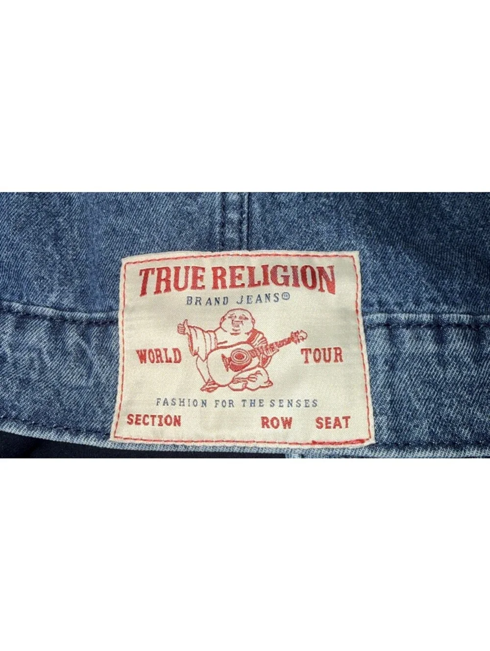True Religion Men's Medium Blue Quartz Wash Trucker Denim Jacket 701133 NWT $184